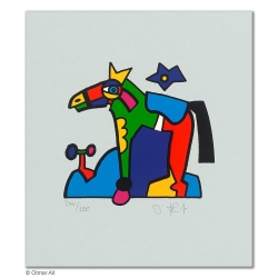 Original Bild "ZOOTIERE PONY" von Otmar Alt - Kunst mit Zertifikat kaufen