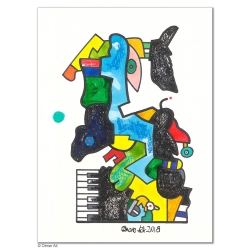 Original Bild "DAS ANDERE BUHNENSTÜCK" von Otmar Alt - Kunst mit Zertifikat kaufen