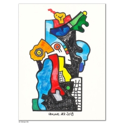 Original Bild "DIE GESCHWISTER" von Otmar Alt - Kunst mit Zertifikat kaufen