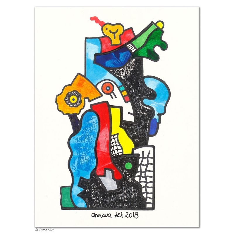 Original Bild "DIE GESCHWISTER" von Otmar Alt - Kunst mit Zertifikat kaufen