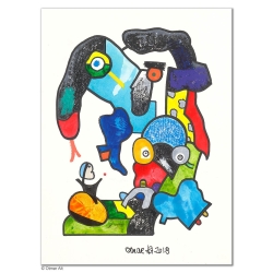 Original Bild "DIE NEUE FREUNDSCHAFT" von Otmar Alt - Kunst mit Zertifikat kaufen