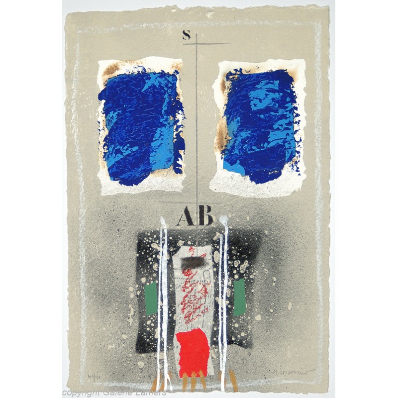 Original Kunst von James Coignard "Cadrage 2 Bleus WV1156" kaufen Sie Bilder des weltbekannten Künstlers