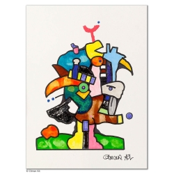 Original Bild "Wo ist das Ziel" von Otmar Alt - Kunst mit Zertifikat kaufen