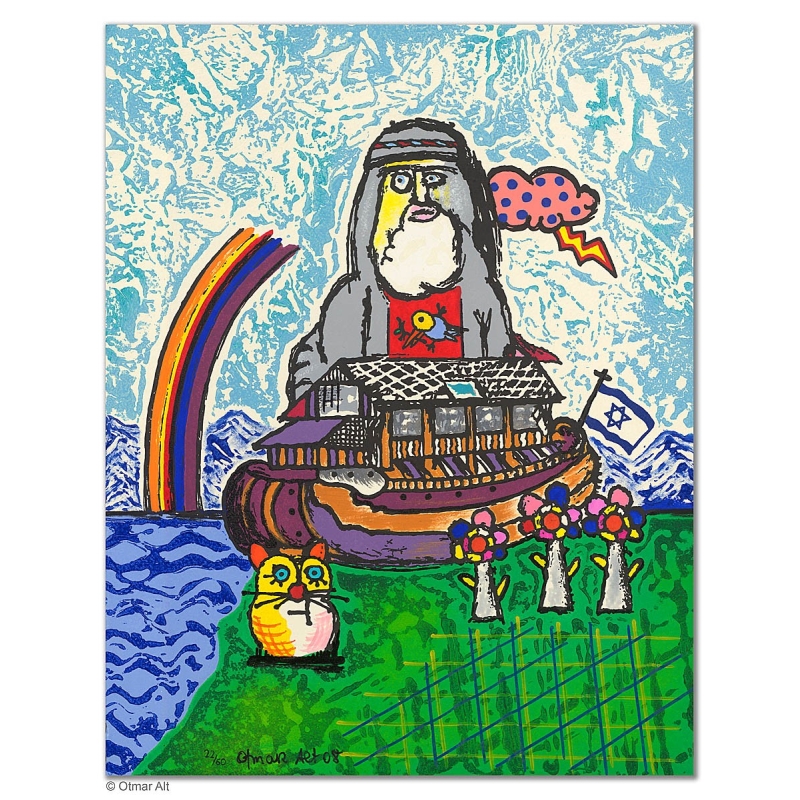 Original Bild "ARCHE NOAH" von Otmar Alt - Kunst mit Zertifikat kaufen