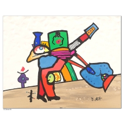 Original Bild "DER ANGLER" von Otmar Alt - Kunst mit Zertifikat kaufen