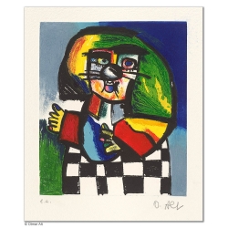 Original Bild "SCHACHKÖNIGIN" von Otmar Alt - Kunst mit Zertifikat kaufen