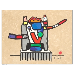 Original Bild "STUHL DES TRAUMES" von Otmar Alt - Kunst mit Zertifikat kaufen