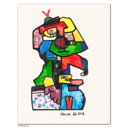 Original Bild "Balu" von Otmar Alt - Kunst mit Zertifikat kaufen