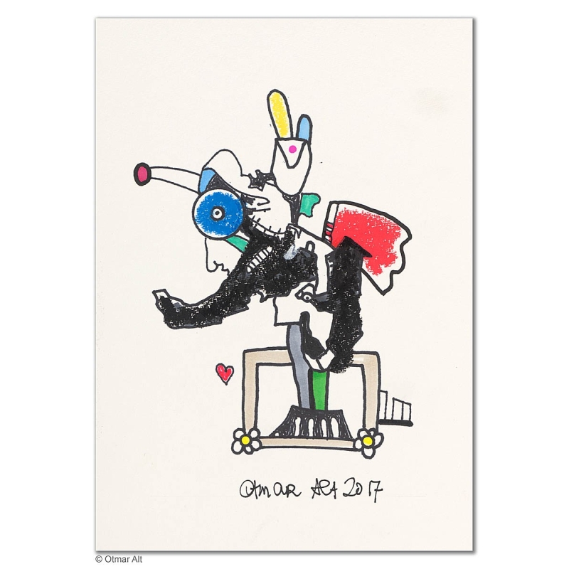 Original Bild "Befreiung" von Otmar Alt - Kunst mit Zertifikat kaufen