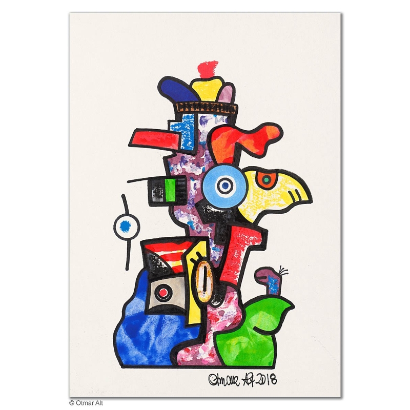 Original Bild "Blick nach vorn" von Otmar Alt - Kunst mit Zertifikat kaufen