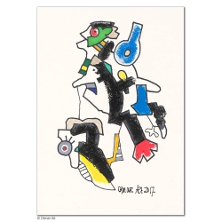 Original Bild "die andere Meinung" von Otmar Alt - Kunst mit Zertifikat kaufen