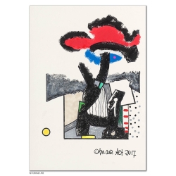 Original Bild "Die Blume der Muse" von Otmar Alt - Kunst mit Zertifikat kaufen