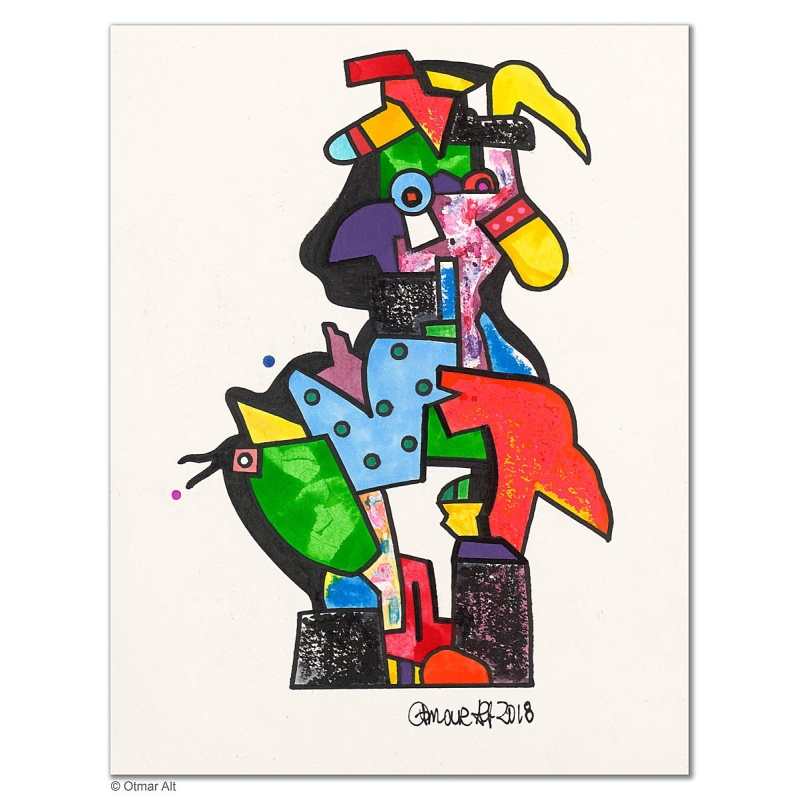 Original Bild "Die Schönheit -" von Otmar Alt - Kunst mit Zertifikat kaufen