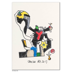 Original Bild "Früchte aus Nachbars Garten" von Otmar Alt - Kunst mit Zertifikat kaufen