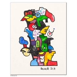 Original Bild "Gedankenaustausch." von Otmar Alt - Kunst mit Zertifikat kaufen