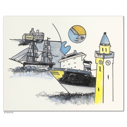 Original Bild "Hamburg 10" von Otmar Alt - Kunst mit Zertifikat kaufen