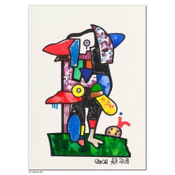 Original Bild "In der Ruhe liegt die Kraft" von Otmar Alt - Kunst mit Zertifikat kaufen