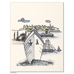 Original Bild "Istanbul 4" von Otmar Alt - Kunst mit Zertifikat kaufen