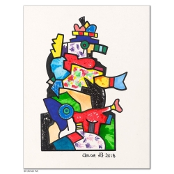 Original Bild "Stürmische Zeiten" von Otmar Alt - Kunst mit Zertifikat kaufen