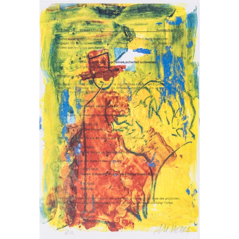 Armin Mueller-Stahl Kunst Bild kaufen Auf der Strasse | handsigniertes Original