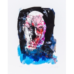 Armin Mueller-Stahl * Portrait Horst Janssen - Paranoia handsigniertes Original Kunst Bild kaufen