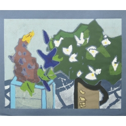 Klaus Fußmann "Lupine und Jasmin"