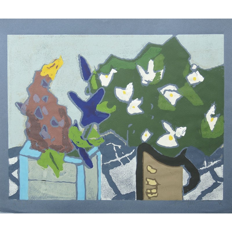 Klaus Fußmann "Lupine und Jasmin"