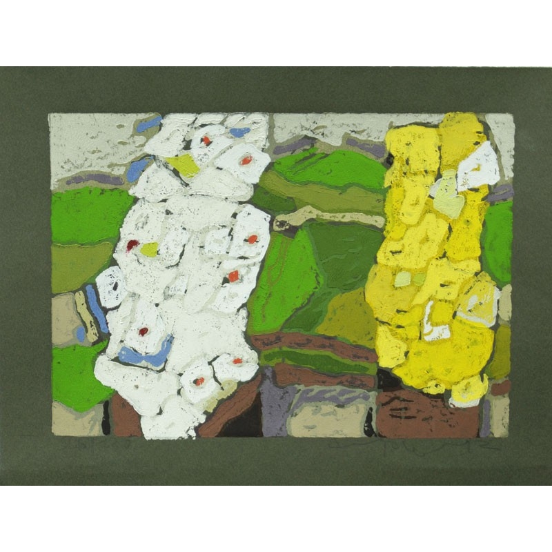 Klaus Fußmann "Zinnien und Hibiskus"