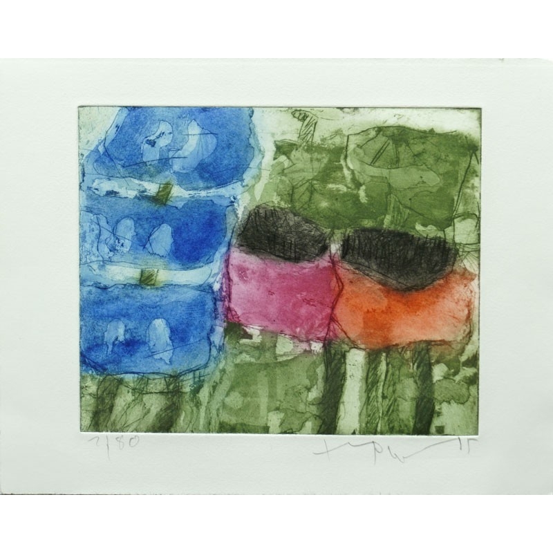 Klaus Fußmann "Mohn / Rittersporn" WE635