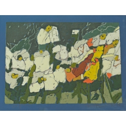 Klaus Fußmann "Sumpfdotterblume / Flieder"