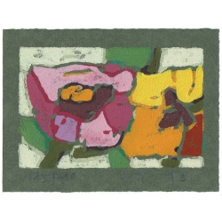 Klaus Fußmann "Rose / Stiefmütterchen"