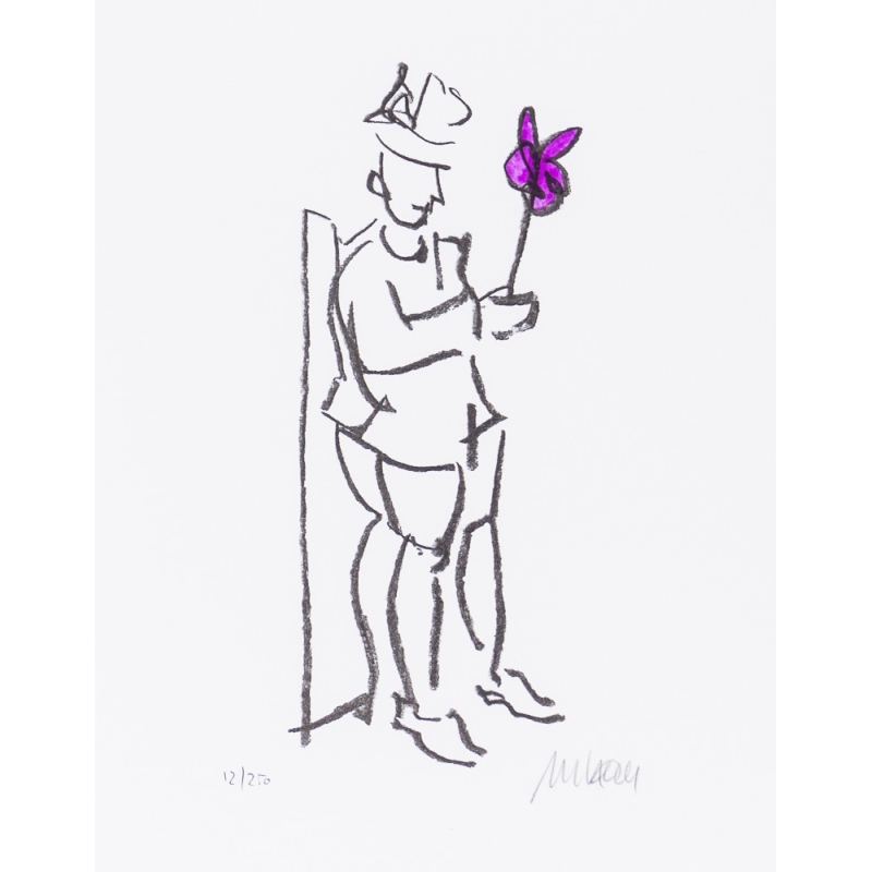 Armin Mueller Stahl Original Bilder kaufen "Kompliment violett"