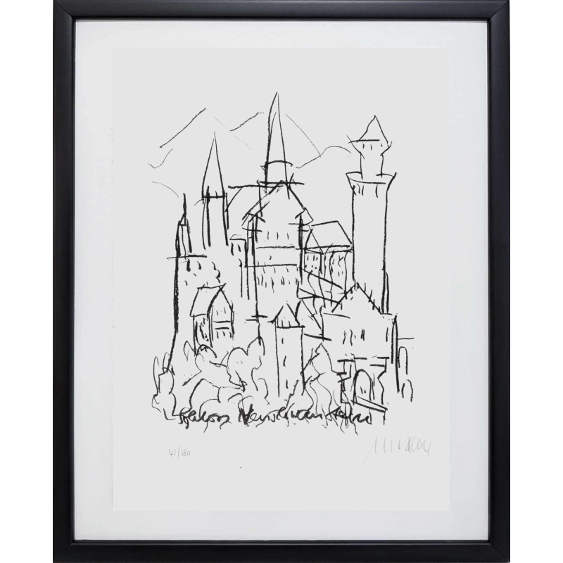 Das Original 'Schloss Neuschwanstein' wurde von Armin Mueller-Stahl handsigniert. Günstig kaufen.
