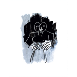 Armin Mueller-Stahl "Doppelportrait" Original Graphik