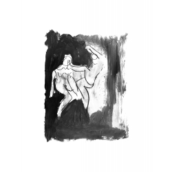 Armin Mueller-Stahl "Doppelkopf" Original Graphik