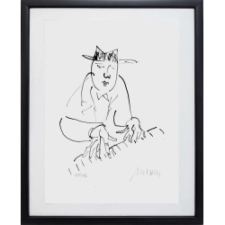 Armin Mueller-Stahl "Piano Man" Original im Rahmen