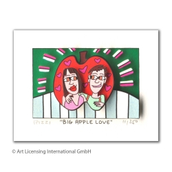 James Rizzi 3D Original Bild kaufen "Big apple love"