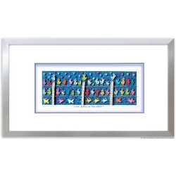 James Rizzi Original 3D Bild kaufen Rahmenbeispiel Alu-Seidenmatt