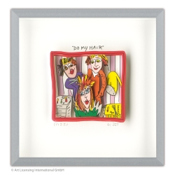 James Rizzi 3D-Bild im Rahmen Do my hair