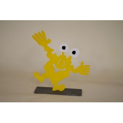 Patrick Preller "Monster Togo auf einem Bein" Original Metall Skulptur