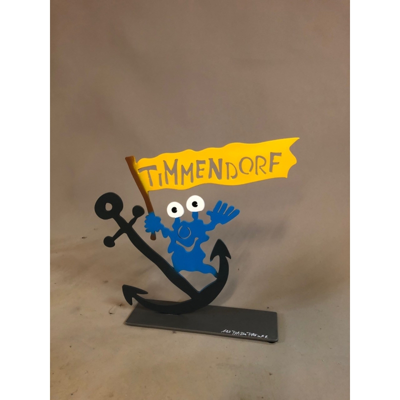 Patrick Preller "Anker "Timmendorf"" Original Metall Skulptur