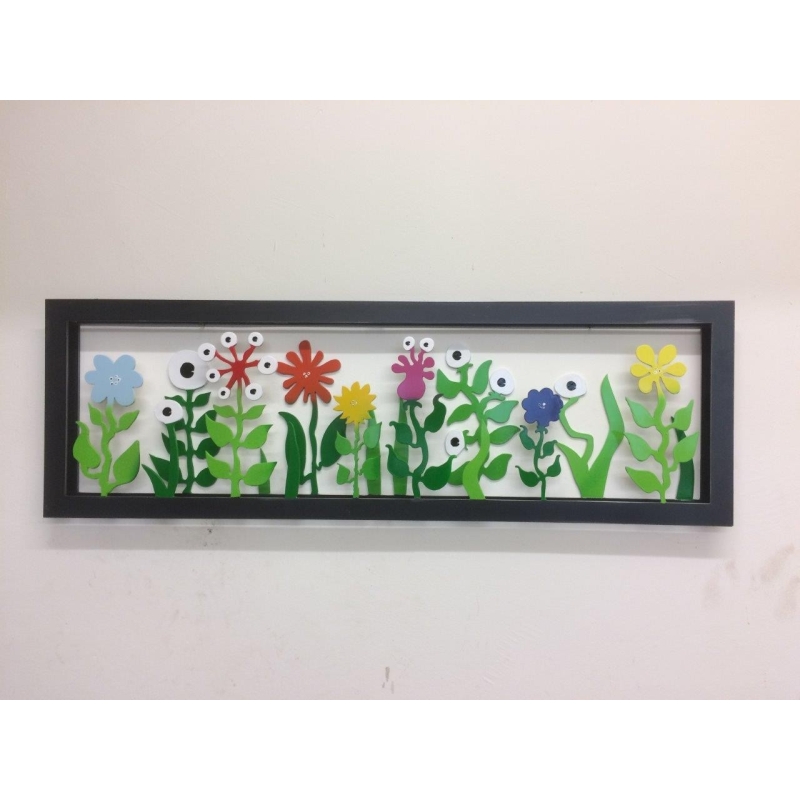 Patrick Preller "Blumenwiese" Original Metall Skulptur