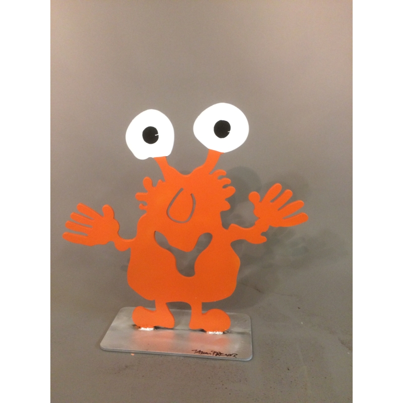 Patrick Preller "Monster Alu" Original Metall Skulptur