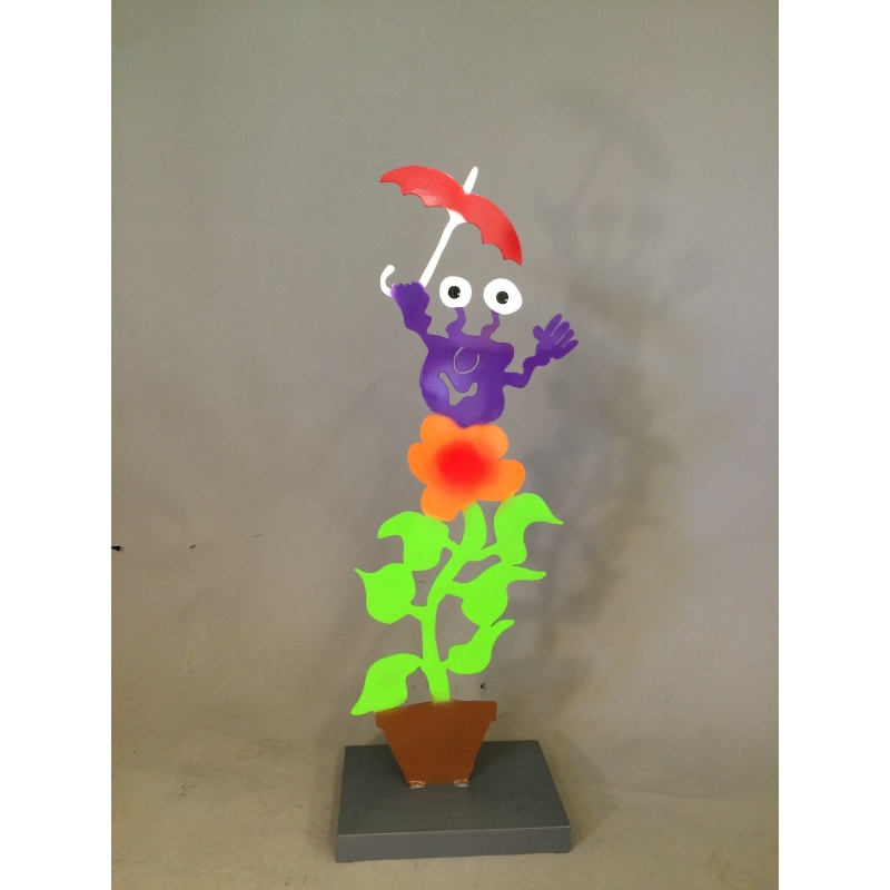 Monster mit Schirm und Blume Patrick Preller