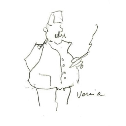 Armin Mueller-Stahl Kunst Bild kaufen Gendarm | handsigniertes Original