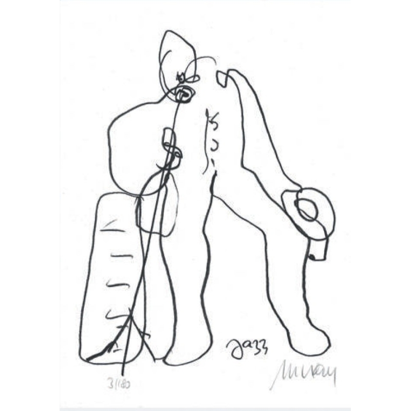 Armin Mueller-Stahl Kunst Bild kaufen Straßenmusiker| handsigniertes Original