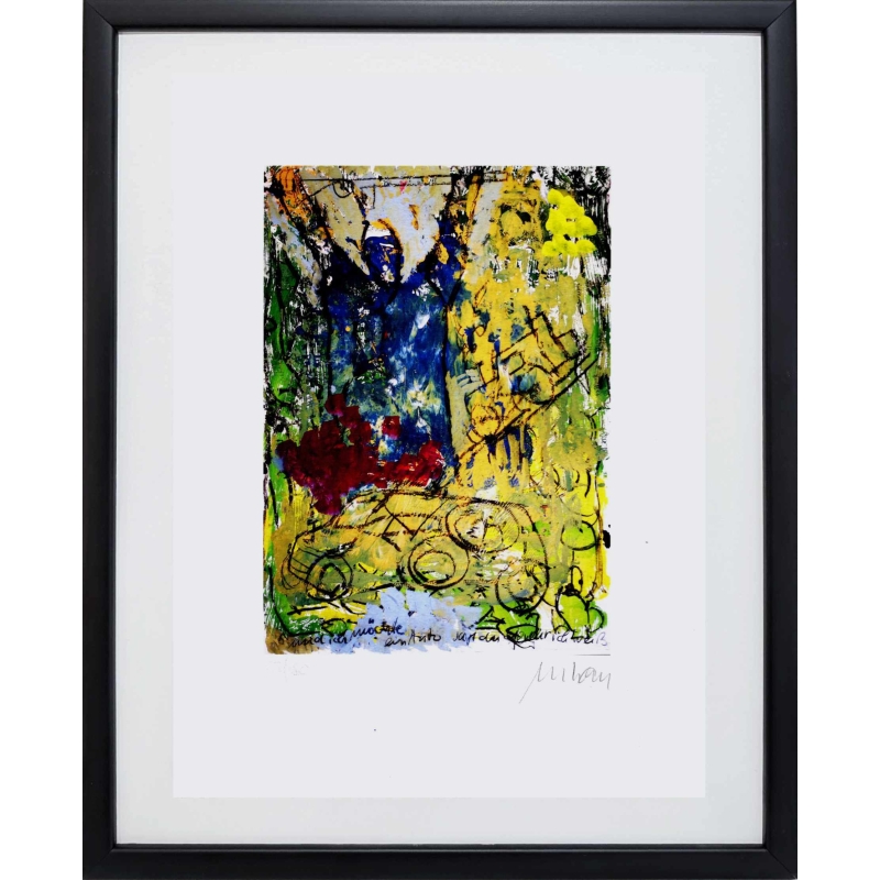 Armin Mueller-Stahl Bild "Das Schweigen der Waffen I" Graphik inkl. Buch