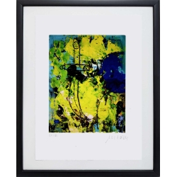 Armin Mueller-Stahl Bild "Das Schweigen der Waffen IV" Graphik inkl. Buch