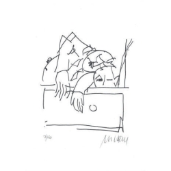 Armin Mueller-Stahl Kunst Bild kaufen Vater mit Sohn | handsigniertes Original