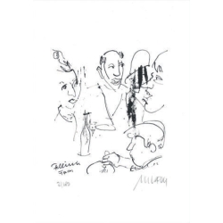 Armin Mueller-Stahl Kunst Bild kaufen Fellinis Faces | handsigniertes Original